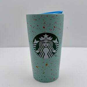 Starbucks Spring Easter 2022 Pale Blue Splatter Ceramic Tumbler 12 oz - NEW